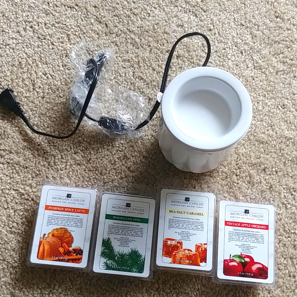Morgan Childs Wax Warmer and wax cubes